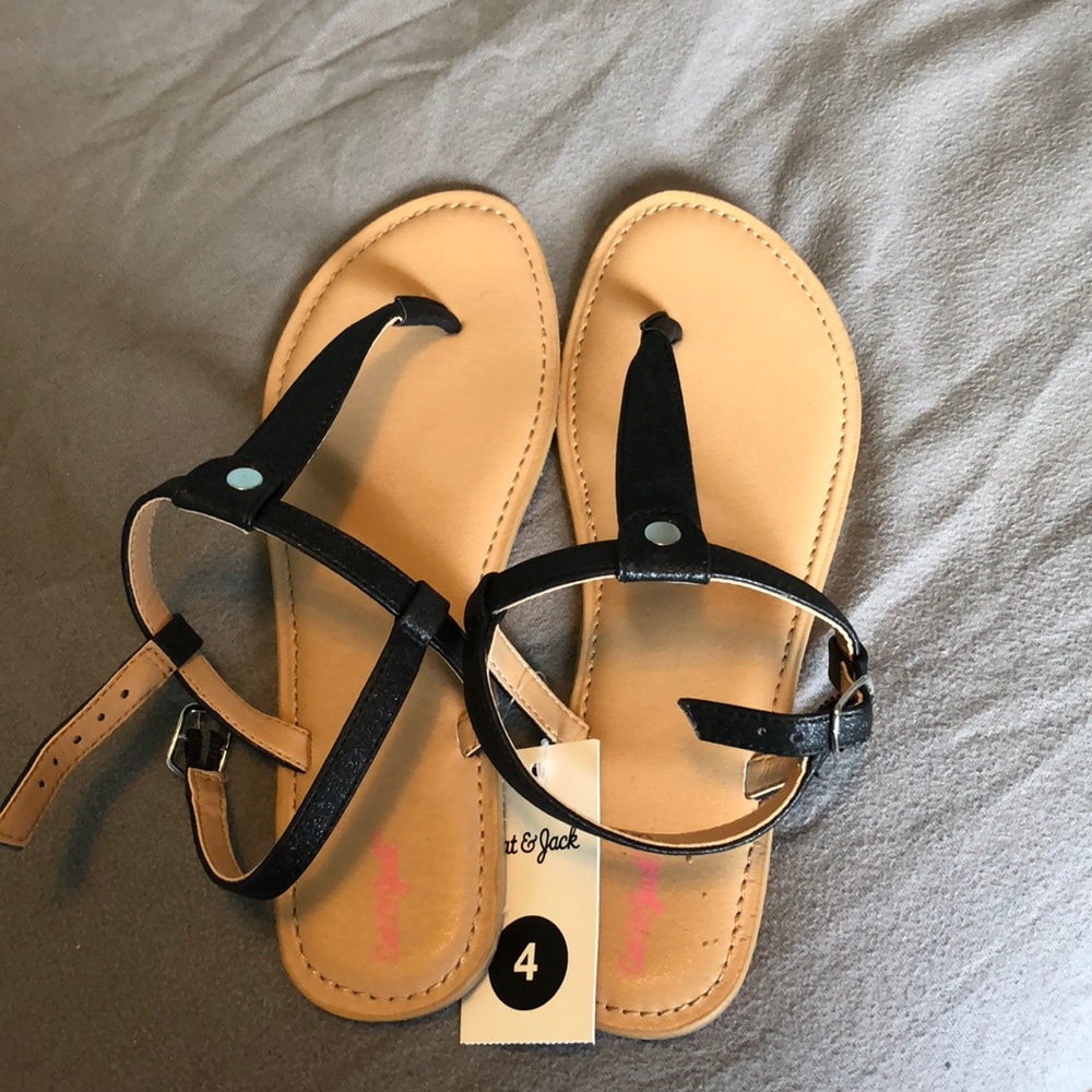 Black and Tan sandals